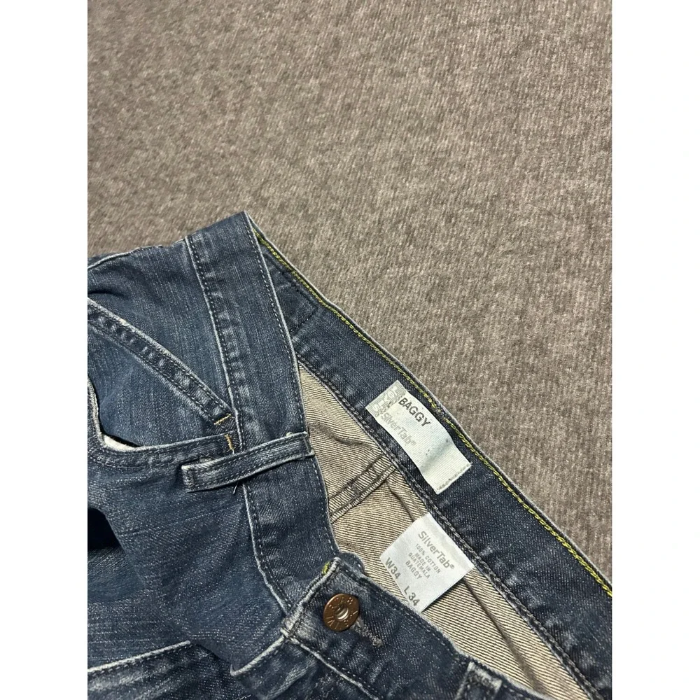 Levis silvertab baggy jeans mens grunge skater Y2K vintage fit 34X32 (tag 34X34